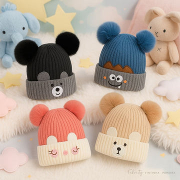 Kids Winter Knitted Beanie Hat